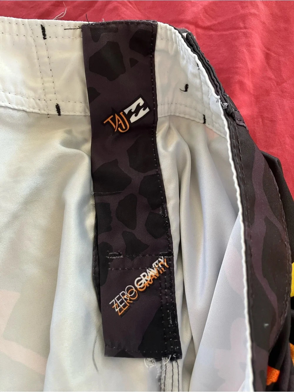 Vintage Taj Burrow Billabong Men's Black Swim Board Shorts; Some Piling-Last Pic